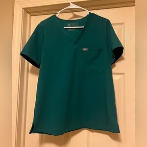 Hunter Green Figs Catarina Scrub Top